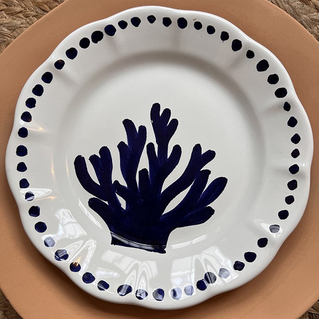 Estate Plate 20 cm Coral Blue