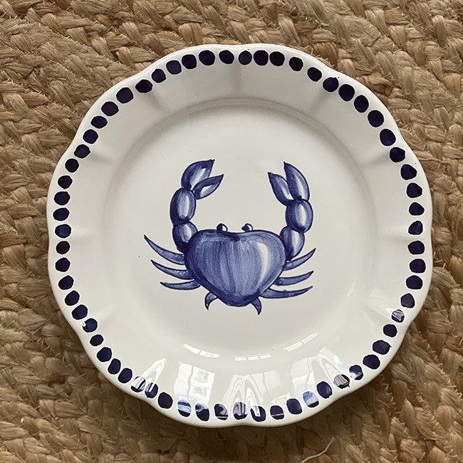 Estate Plate 16 cm Blue Crab