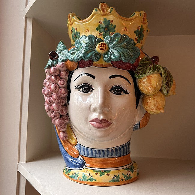 Grand vase Sicilien femme Frutta