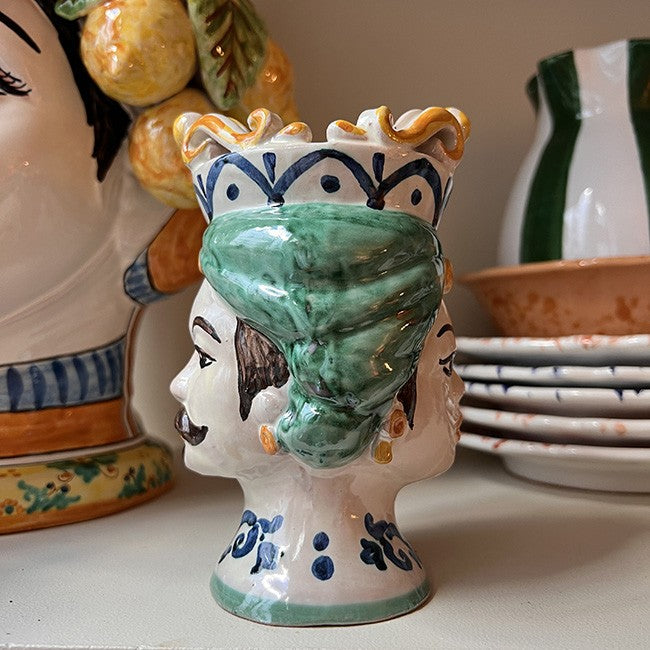 Small vase Woman Man Green