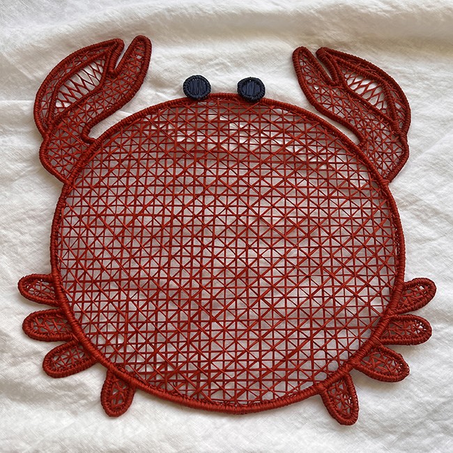 Red Crab Table Set