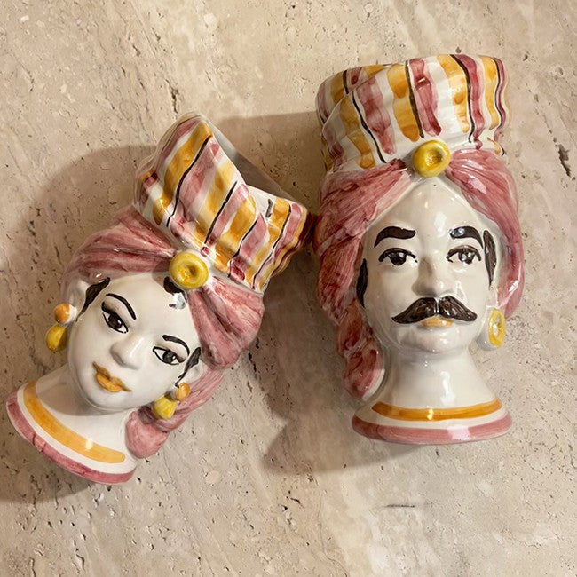 Petit vase Les Siciliennes - Turban Rose
