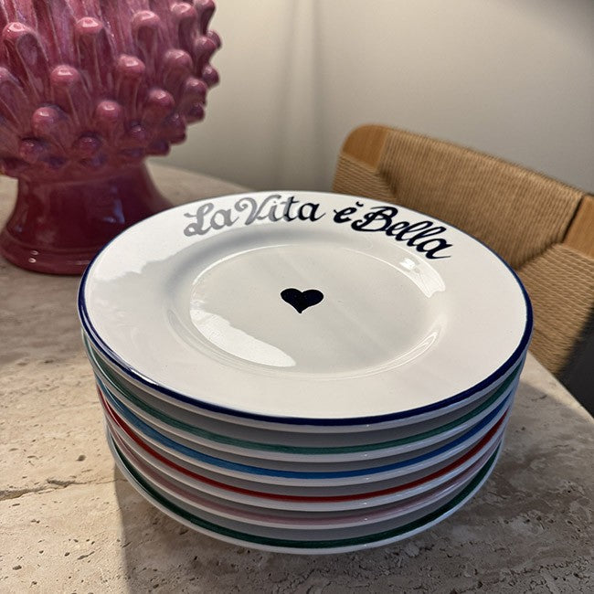 Set de 6 Assiettes La Famiglia - 20 cm