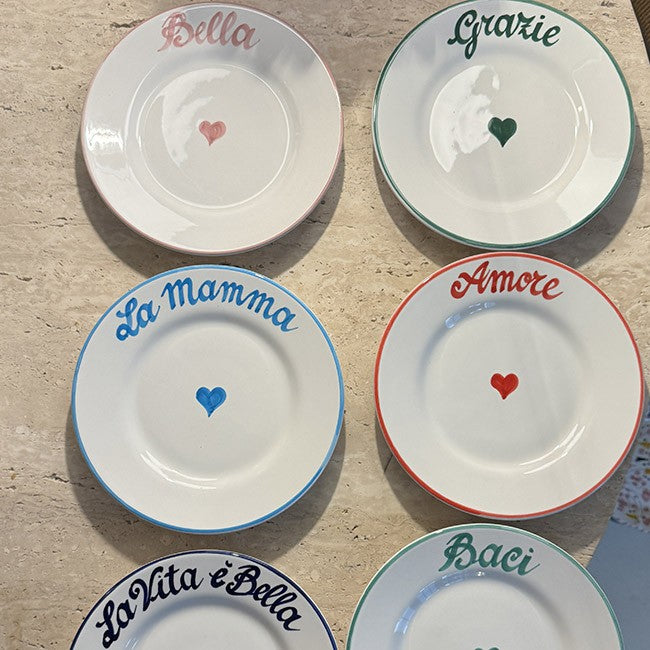 Set de 6 Assiettes La Famiglia - 20 cm