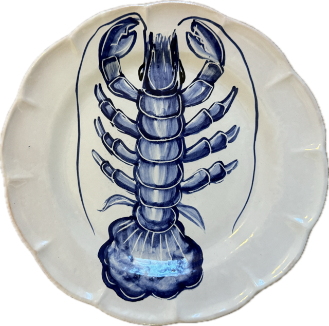 Assiette Mare 25 cm Homard Bleu