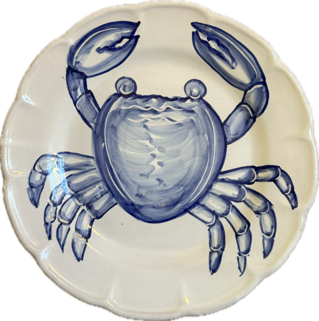 Assiette Mare 16 cm Crabe Bleu