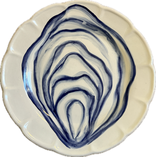 Assiette Mare 16 cm Huitre Bleu