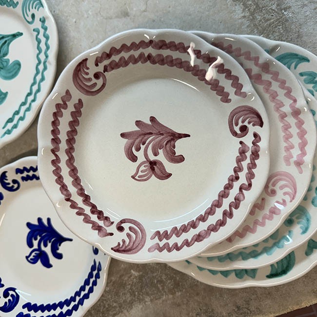 Antica Plate 20cm Bordeaux