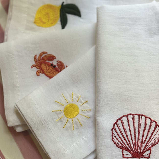 Lot de 4 Serviettes Sole