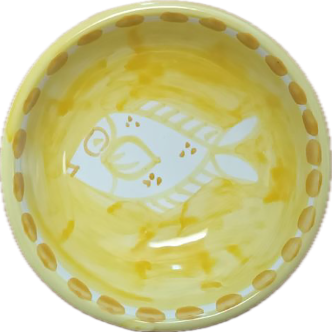 Bol Amalfi 11cm Poisson Jaune