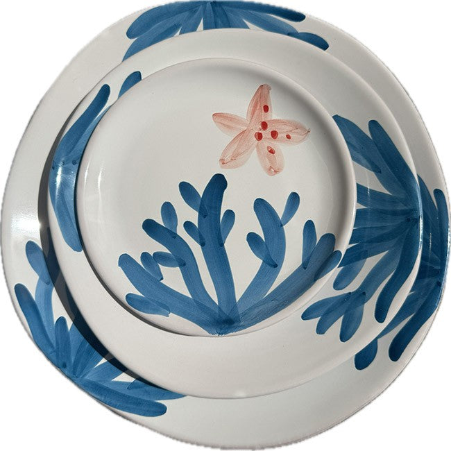Assiette Corallo 20 cm Corail Bleu