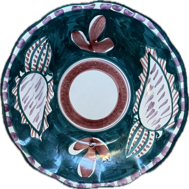 Amalfi Plate 16 cm Green Cuttlefish