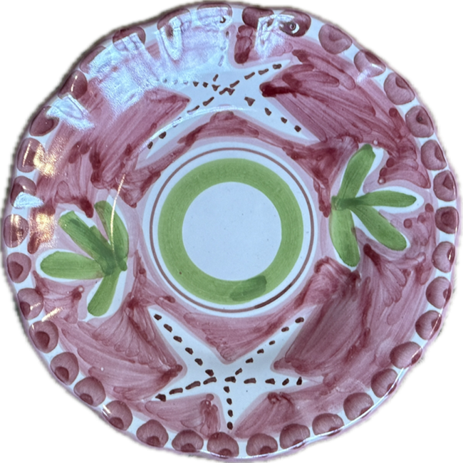 Amalfi Plate 16 cm Pink Starfish
