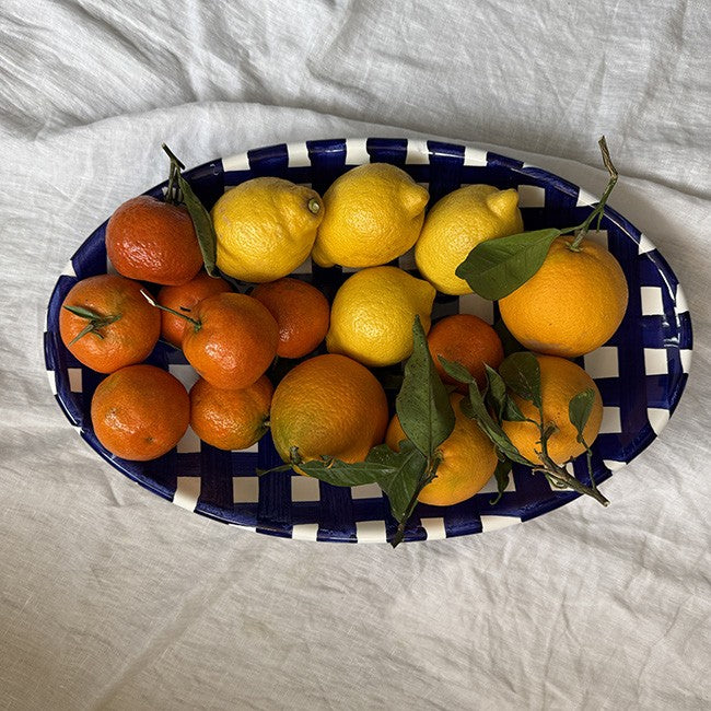 Large Blue Tile Dish