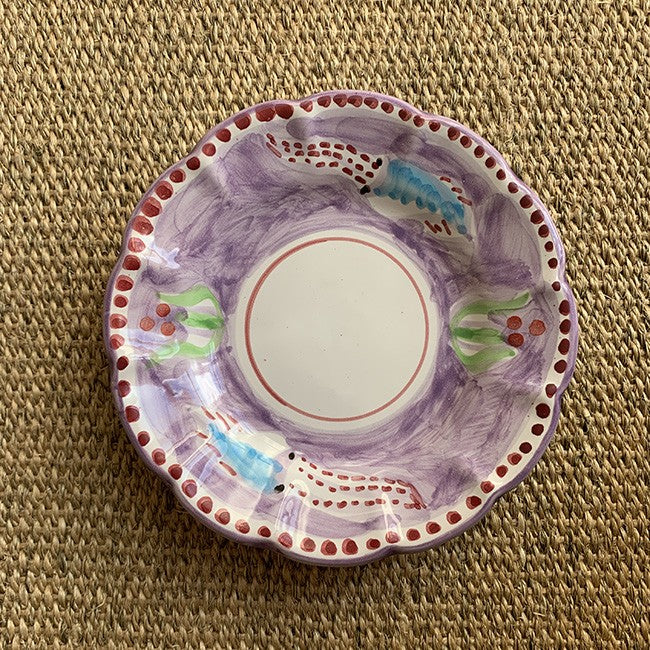 Amalfi Plate 16 cm Purple Cuttlefish
