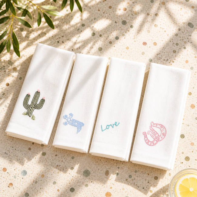 Set of 4 Popolo x Arizona Love towels