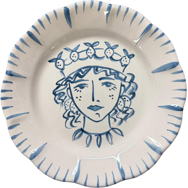 Assiette Re Di Sicilia 25cm Femme Citron