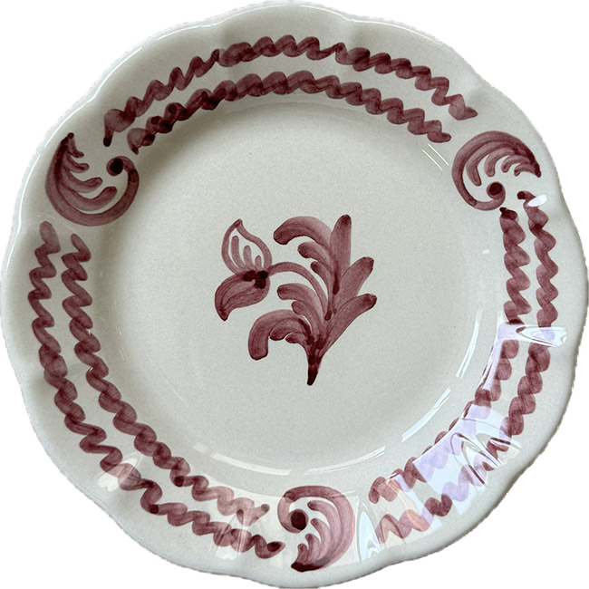 Assiette Antica 20cm Bordeaux