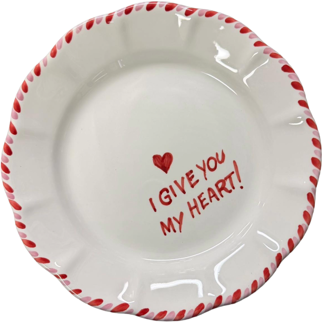 Assiette 20cm I give you my heart