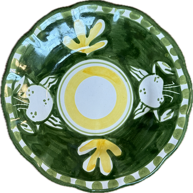 Amalfi Plate 16 cm Crab Green