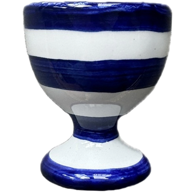 Blue Stripe Egg Cup