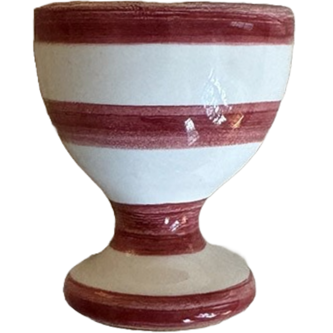 Bordeaux Stripe Egg Cup