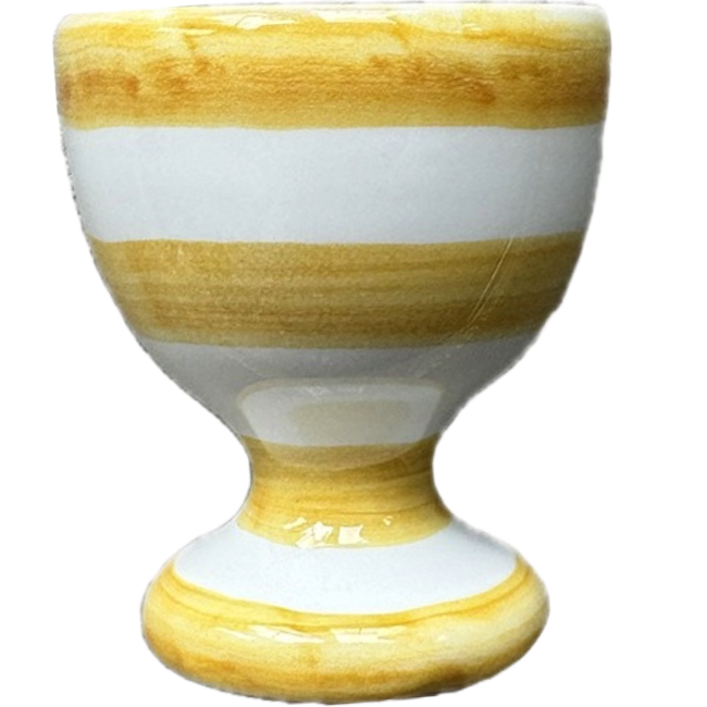 Coquetier Rayure Ocre