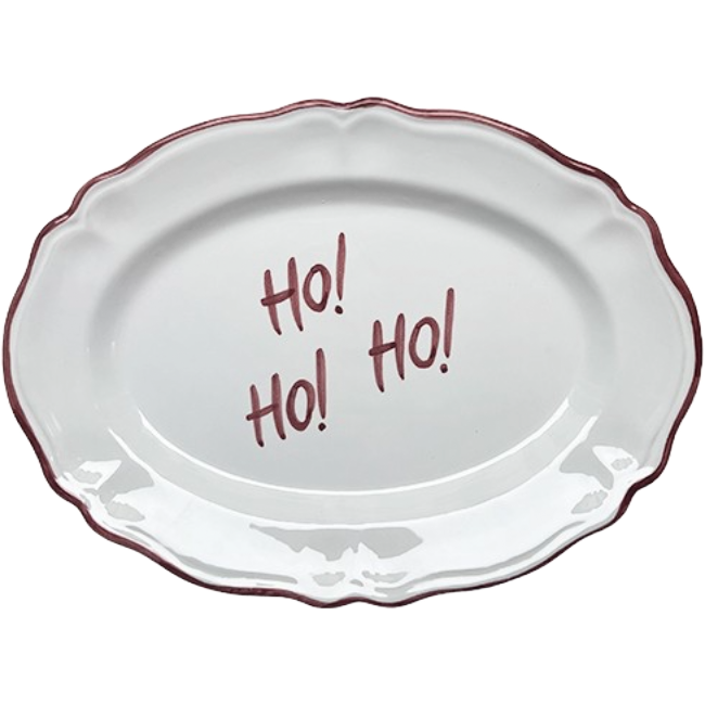 Plat Ovale 32cm Ho ho ho