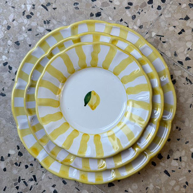 Capri Plate 16 cm Yellow