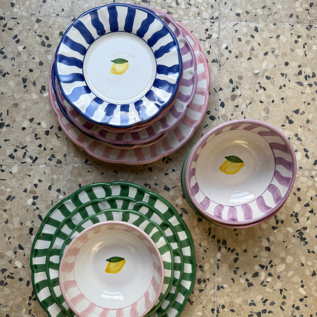 Assiette Capri Bleu 25 cm
