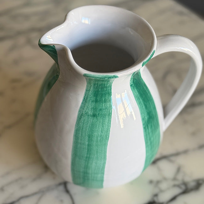 Carafe Rayure Verte Claire 1L