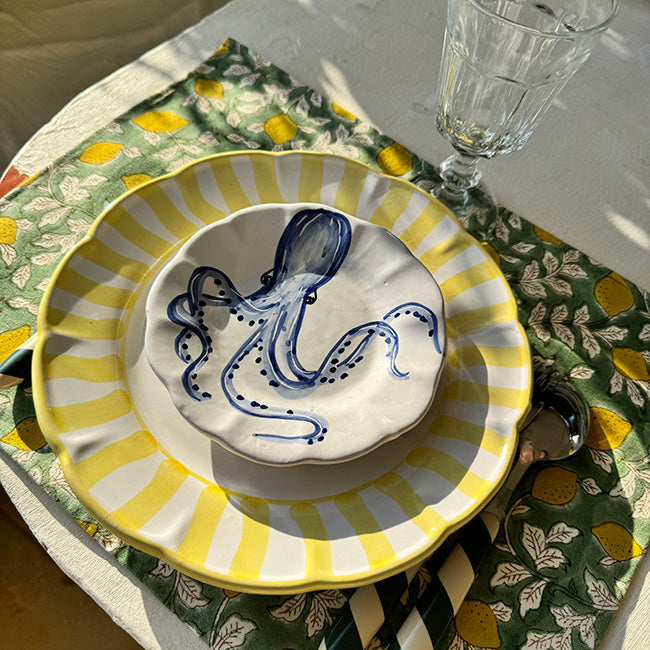 Assiette Mare 16 cm Oursin Bleu
