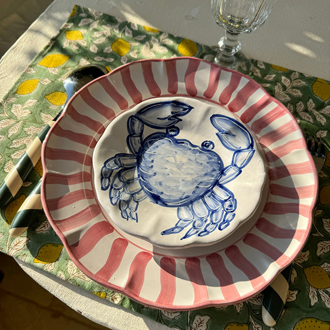 Assiette Mare 16 cm Oursin Bleu