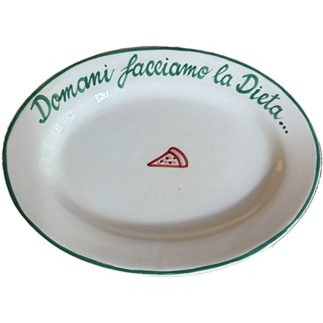 Plat Ovale 30cm - Domani facciamo la Dieta