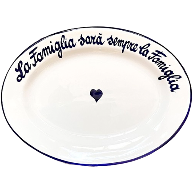 Plat Ovale 30cm - La Famiglia Sara Sempre La Famiglia
