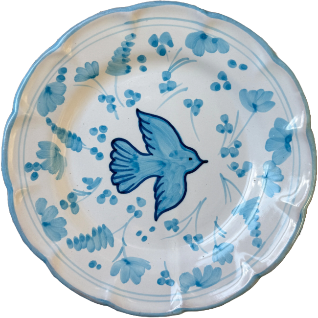Assiette Colomba Turquoise 20 cm