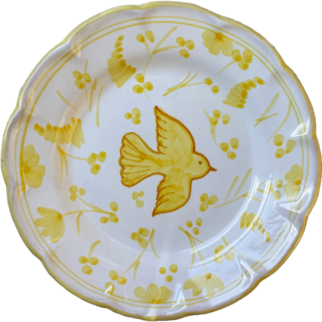 Yellow Colomba Plate 25 cm