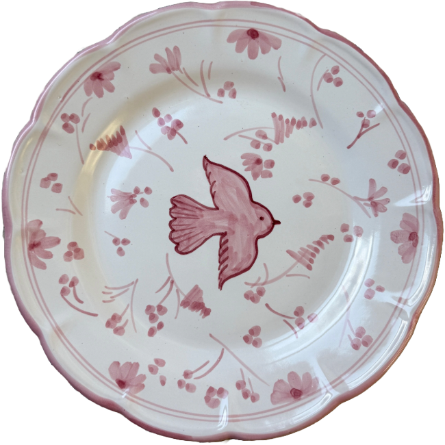 Colomba Rose Plate 25 cm