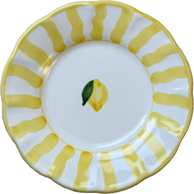 Capri Plate 16 cm Yellow