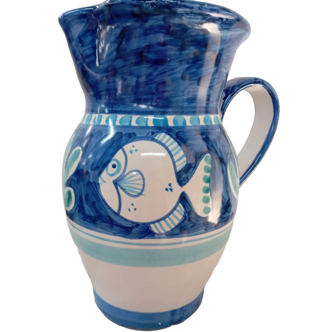Amalfi Fish Blue Carafe