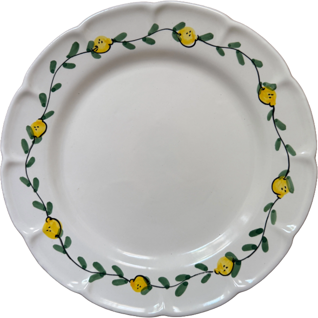 Assiette 25 cm Frutta Citron