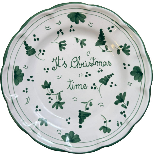 20cm Plate It's Christmas Time