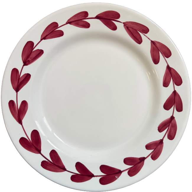 Assiette Cesare 20cm Bordeaux