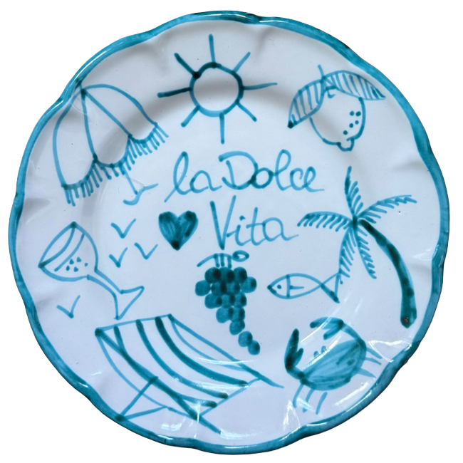 Dolce Vita Green Plate 20 cm
