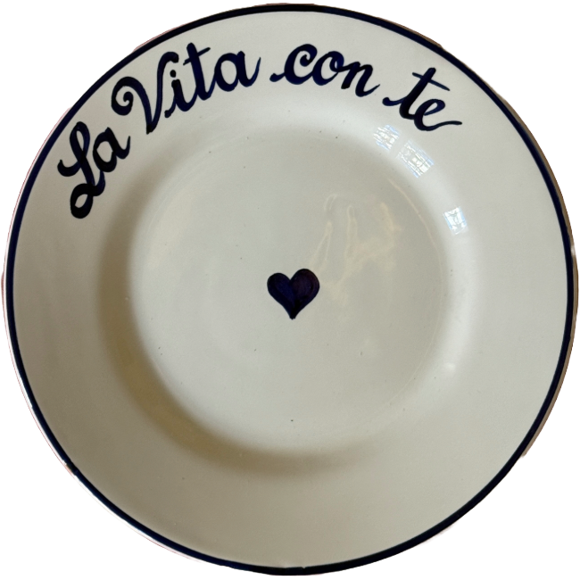 Assiette Amore 20cm La vita con te
