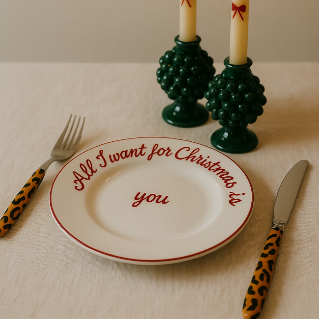 Assiette 20 cm ALL I WANT FOR CHRISTMAS