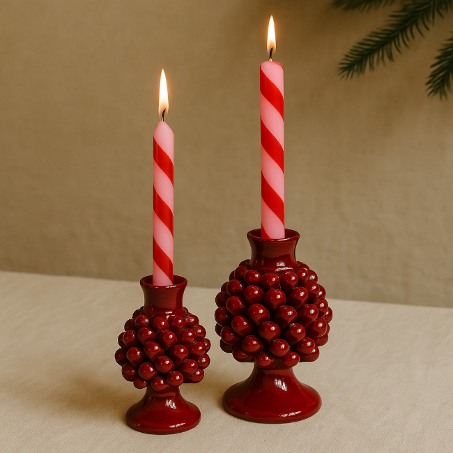 Pigna Bordeaux Candlestick - Small