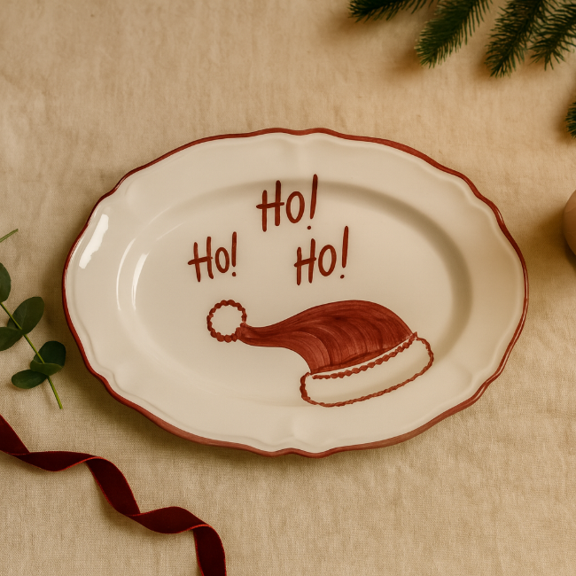 Plat Ovale 32cm Ho ho ho