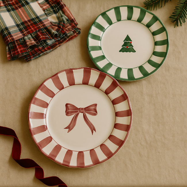 Christmas Plate 20 cm Pine Tree