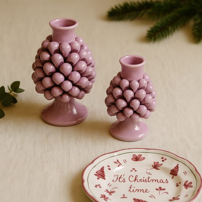 Pigna Rosa Candlestick - Medium